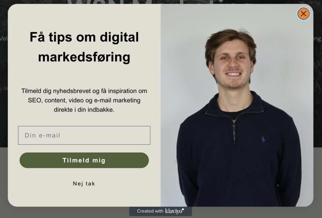 Tilmeldingsformular