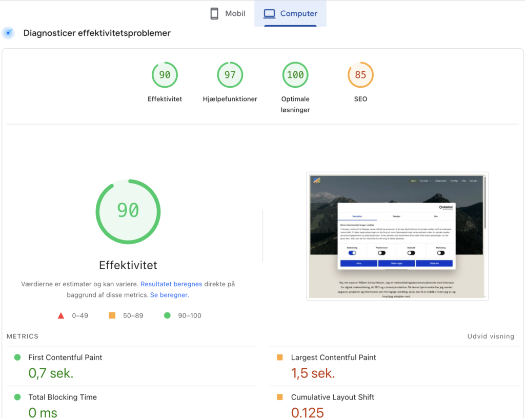 Pagespeed